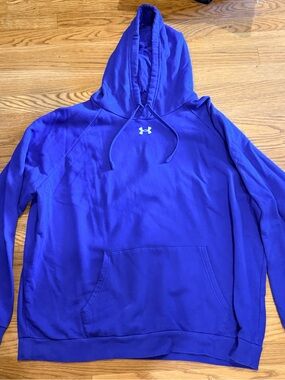 Under Armour 4XL Royal Blue Hooded Pullover Sweatshirt